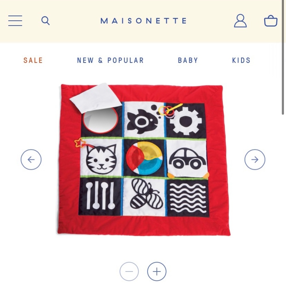 Baby crawling play mat